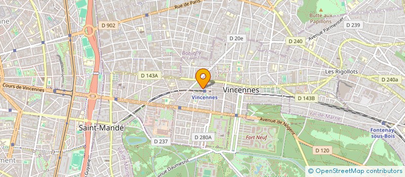 localisation de l'entreprise 2CFET à VINCENNES