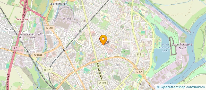 localisation de l'entreprise 2CGE à CHALON-SUR-SAONE