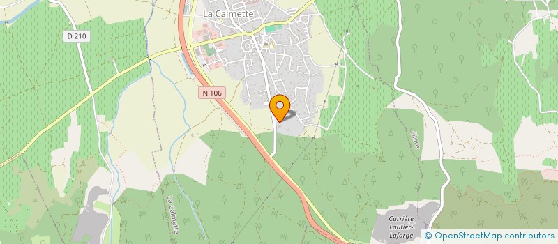 localisation de l'entreprise 2CGL  LA CALMETTE