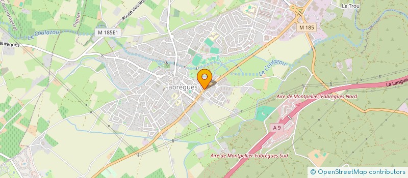 localisation de l'entreprise 2CH - ETANCHIETE  FABREGUES