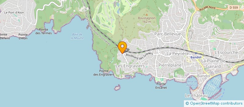 localisation de l'entreprise 2CIMMO à BANDOL