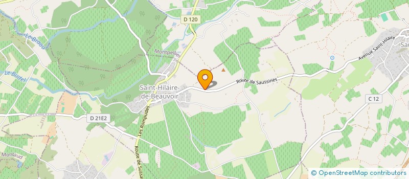 localisation de l'entreprise 2CJ  SAINT-HILAIRE-DE-BEAUVOIR