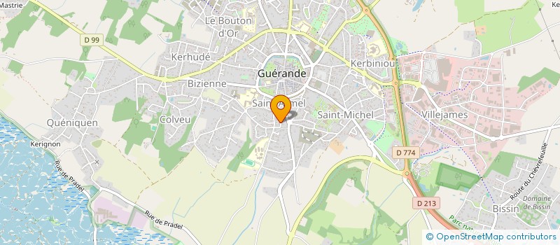 localisation de l'entreprise 2CJM  GUERANDE