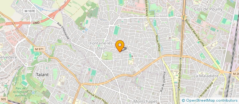 localisation de l'entreprise 2CK  FONTAINE-LES-DIJON