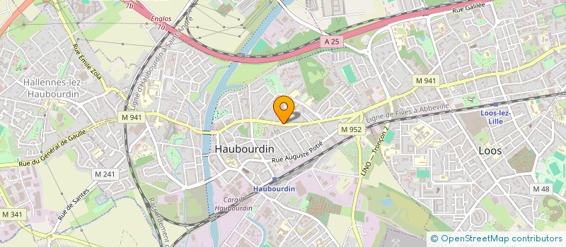 localisation de l'entreprise 2CLI  HAUBOURDIN