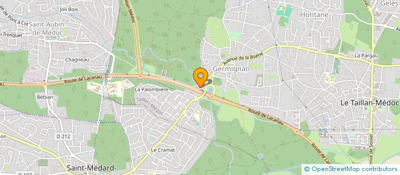 localisation de l'entreprise 2CMF  LE TAILLAN-MEDOC