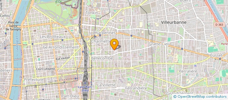 localisation de l'entreprise 2CMIG  VILLEURBANNE