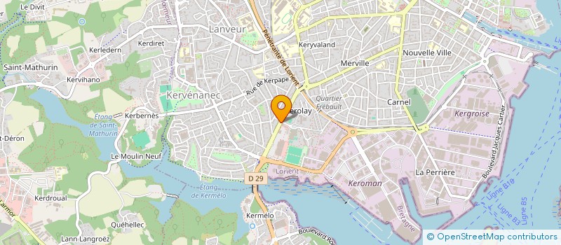 localisation de l'entreprise 2CMJ  LORIENT