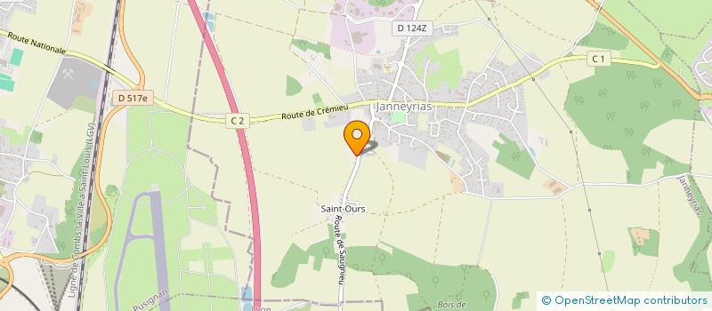 localisation de l'entreprise 2CO-F ACCOMPAGNEMENT  JANNEYRIAS