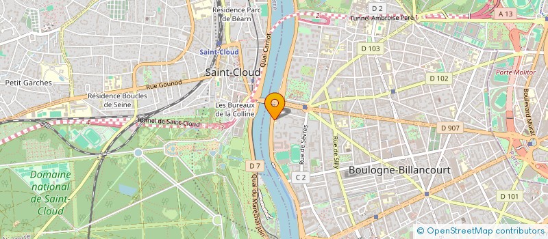 localisation de l'entreprise 2CO IMAGE  BOULOGNE-BILLANCOURT
