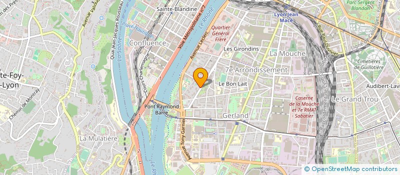 localisation de l'entreprise 2COM.SERV  LYON