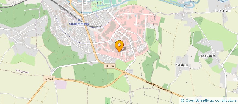 localisation de l'entreprise 2CPV-ADF SERVICE à COULOMMIERS