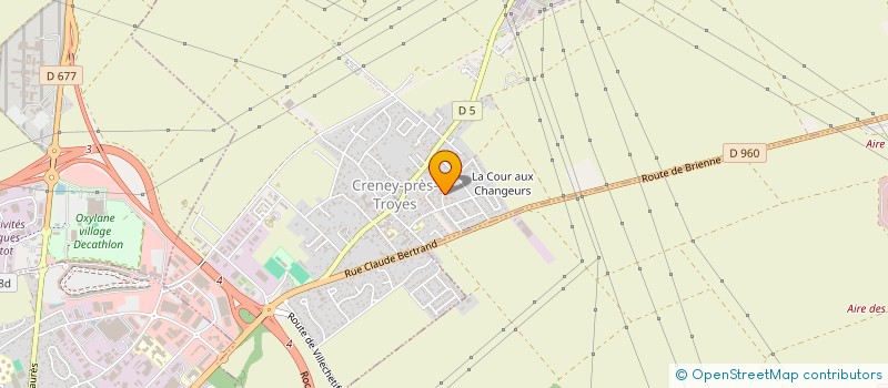 localisation de l'entreprise 2CR à CRENEY PRES TROYES