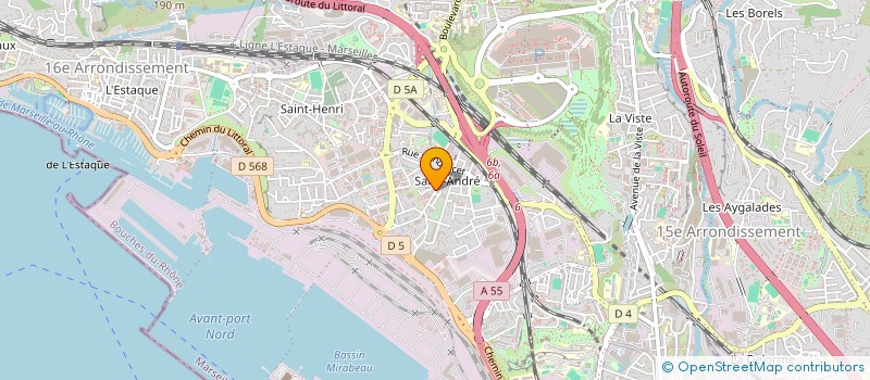 localisation de l'entreprise 2CR( CONSEIL ET COORDINATION EN RENOVATION )  MARSEILLE