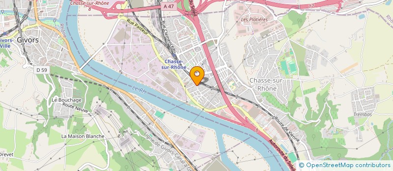 localisation de l'entreprise 2CRM  CHASSE-SUR-RHONE