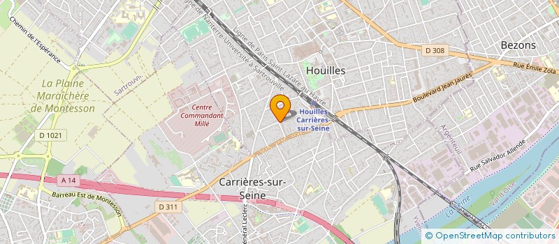 localisation de l'entreprise 2CS  HOUILLES