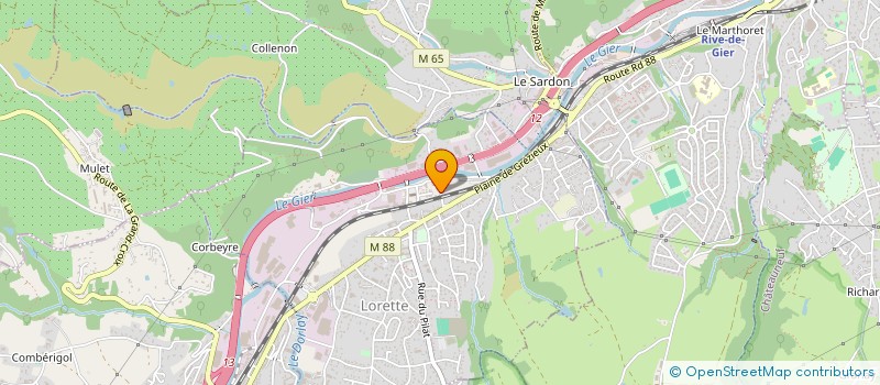 localisation de l'entreprise 2CS  LORETTE