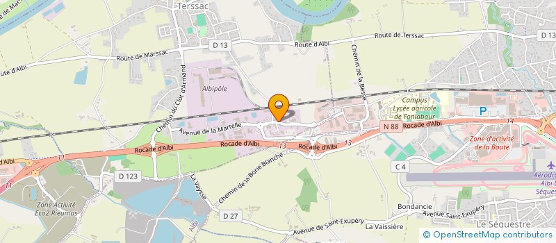 localisation de l'entreprise 2CS IMMO  TERSSAC