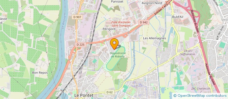 localisation de l'entreprise 2CSG  LE PONTET