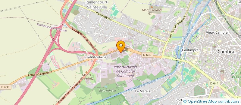 localisation de l'entreprise 2CTERRA CONSEIL  CAMBRAI