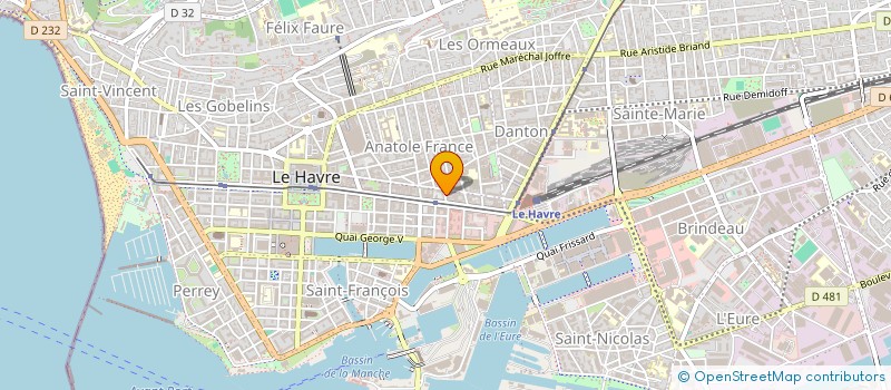 localisation de l'entreprise 2CTF à LE HAVRE