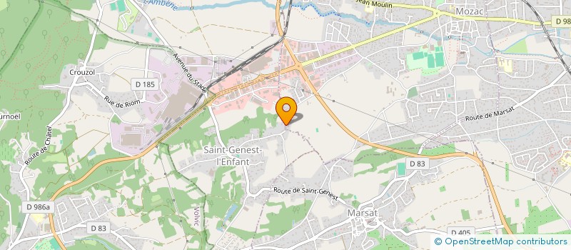 localisation de l'entreprise 2CTJ IMMO  MOZAC