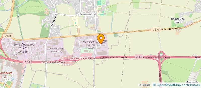 localisation de l'entreprise 2CTL  DEMOUVILLE