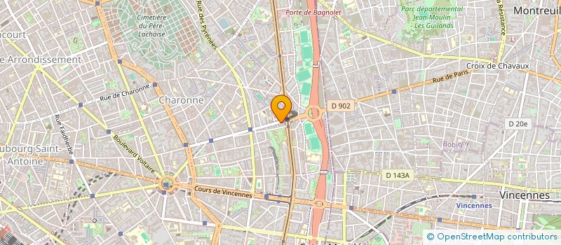 localisation de l'entreprise 2CV IN PARIS  PARIS