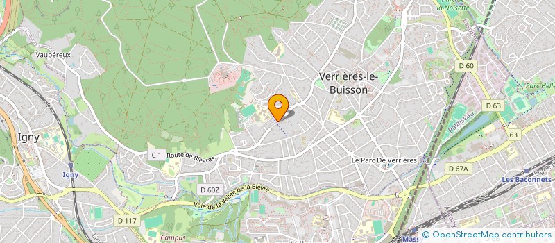 localisation de l'entreprise 2CVM IMMO à VERRIERES-LE-BUISSON