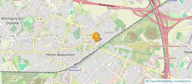 localisation de l'entreprise 2CZ IMMO à HENIN-BEAUMONT