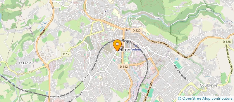 localisation de l'entreprise 2D  VOIRON