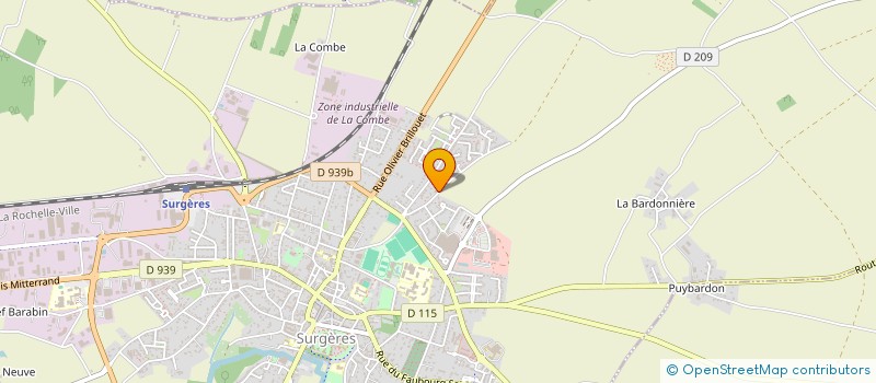 localisation de l'entreprise 2D  SURGERES