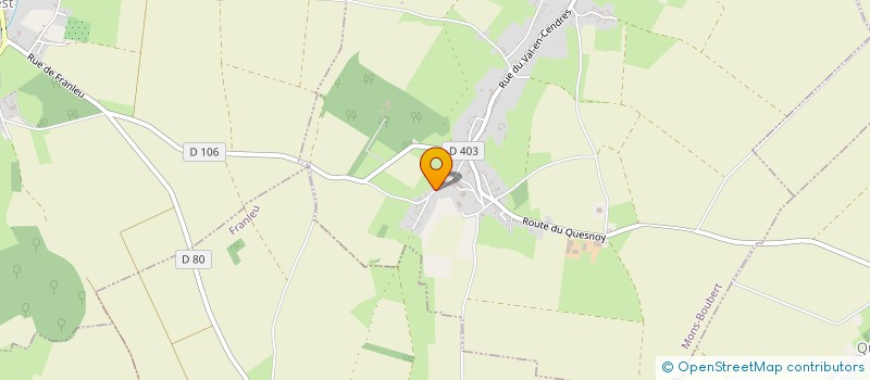 localisation de l'entreprise 2D  MONS-BOUBERT