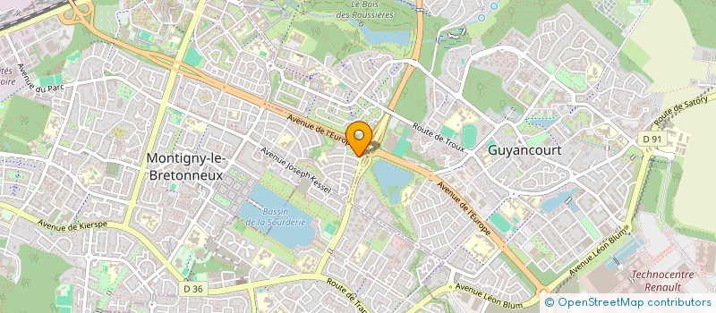 localisation de l'entreprise 2D AVENIR  MONTIGNY-LE-BRETONNEUX