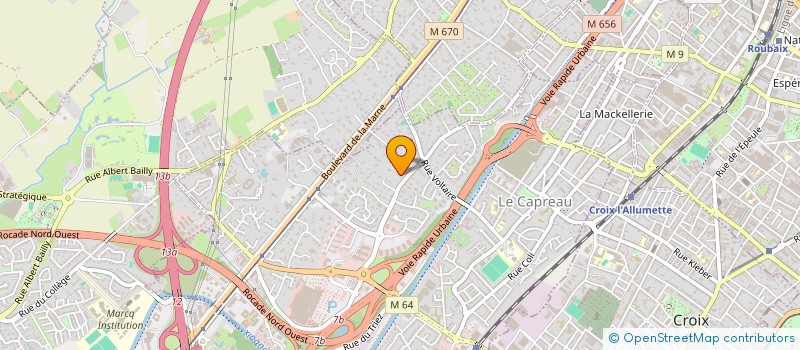 localisation de l'entreprise 2D CARRE GESTION  WASQUEHAL