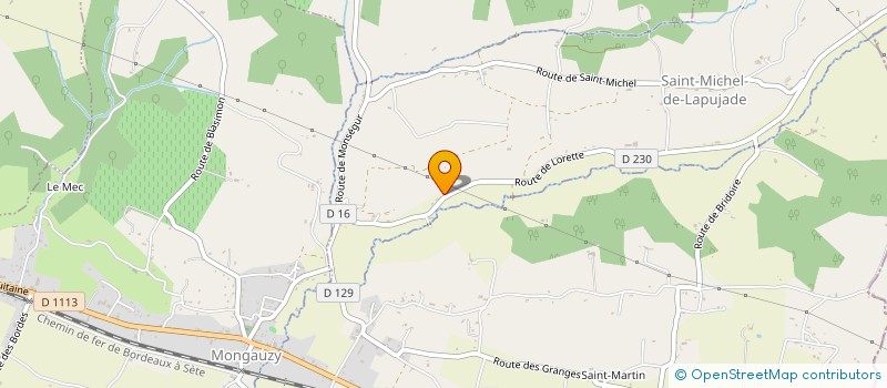 localisation de l'entreprise 2D CONSTRUCTION  SAINT-MICHEL-DE-LAPUJADE