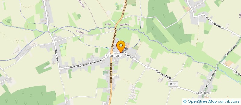 localisation de l'entreprise 2D CONSULTING  FAUMONT