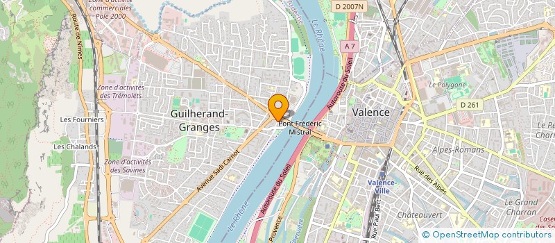 localisation de l'entreprise 2D DEVELOPPEMENT  GUILHERAND-GRANGES