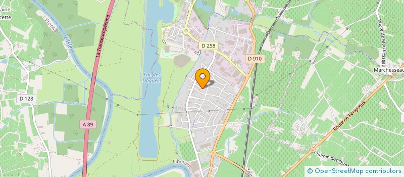 localisation de l'entreprise 2D ENVIRONNEMENT à LIBOURNE