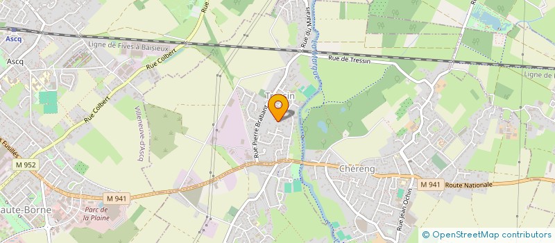 localisation de l'entreprise 2D FINANCES  TRESSIN