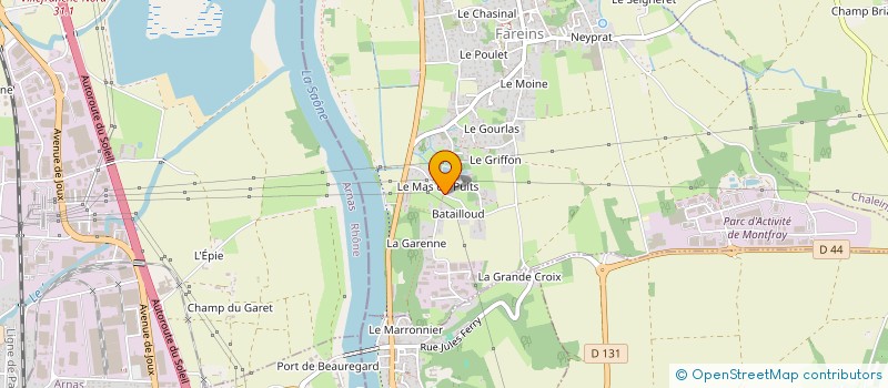 localisation de l'entreprise 2D HOLDING à FAREINS