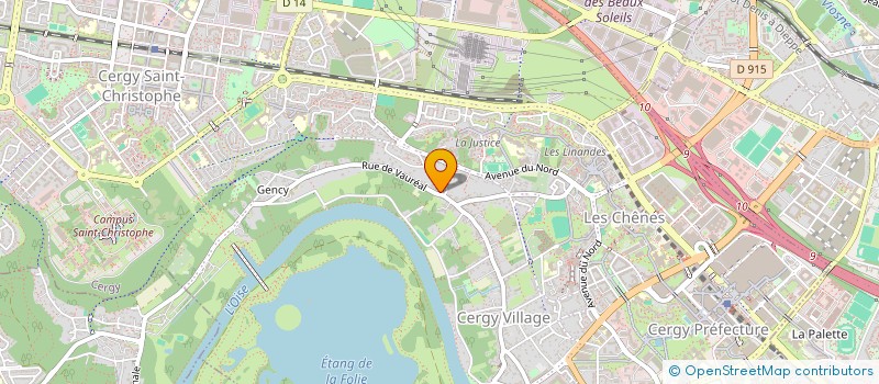 localisation de l'entreprise 2D IMMOBILIER  CERGY