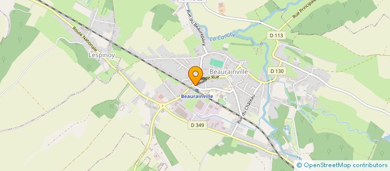 localisation de l'entreprise 2D-INFORMATIQUE  BEAURAINVILLE