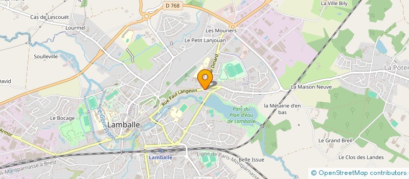 localisation de l'entreprise 2D - J.E.S.  LAMBALLE-ARMOR