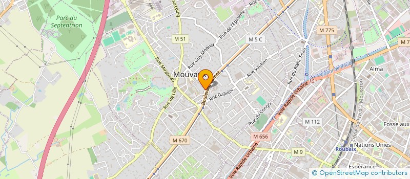localisation de l'entreprise 2D LEASE à MOUVAUX