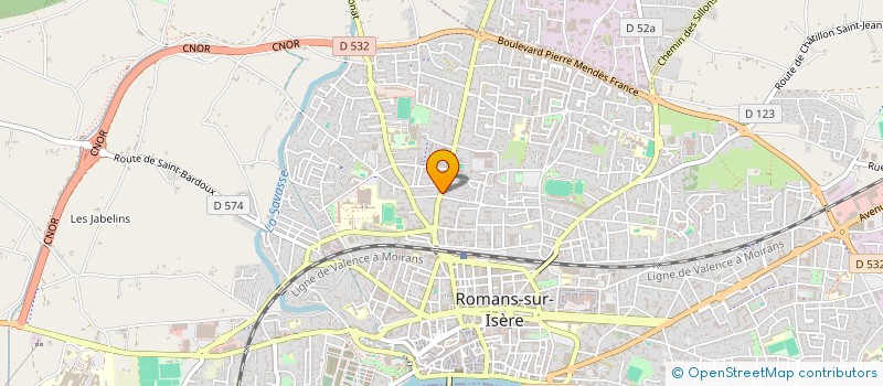 localisation de l'entreprise 2D MAINTENANCE  ROMANS-SUR-ISERE