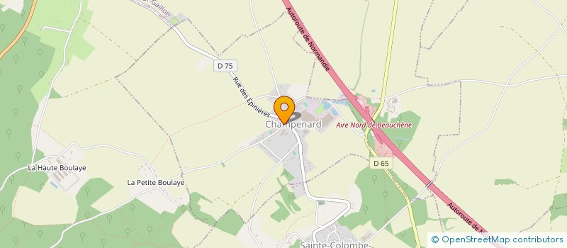 localisation de l'entreprise 2D-MEX  CHAMPENARD