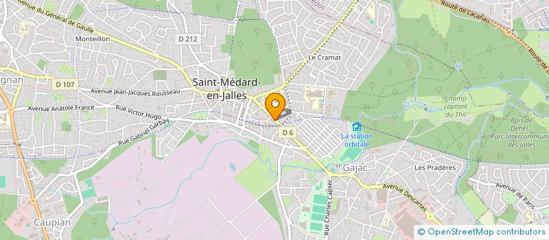 localisation de l'entreprise 2D MONTAIGNE  SAINT-MEDARD-EN-JALLES