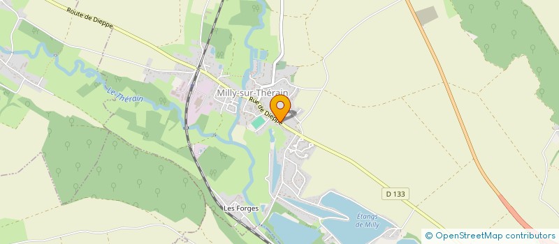 localisation de l'entreprise 2D PAYSAGE  MILLY-SUR-THERAIN