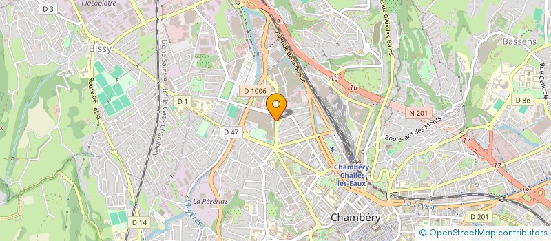 localisation de l'entreprise 2D PEINTURE à CHAMBERY